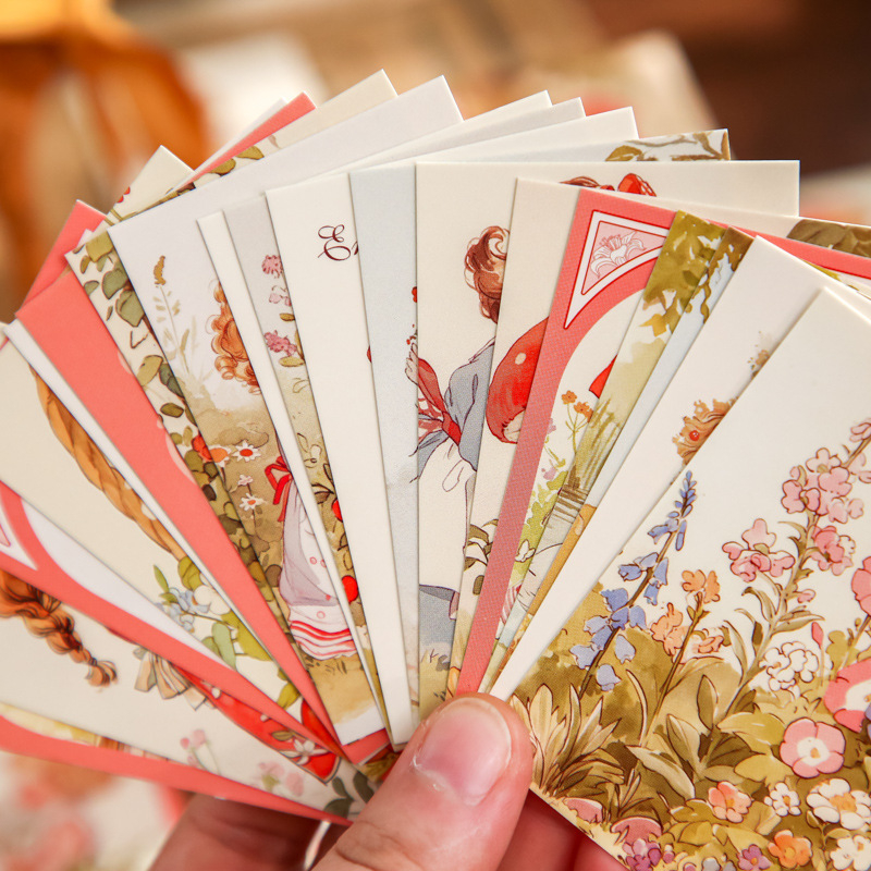 Mr. Paper Lomo Card – Приказен град: Декоративна карта с очарователни животни за дневник и ученически спомен