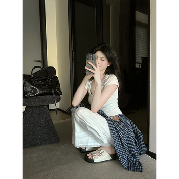 TOUTOU Sandale dama cu talpă groasă, creștere în înălțime, stil Birkenstock, piele naturală, vară 2026