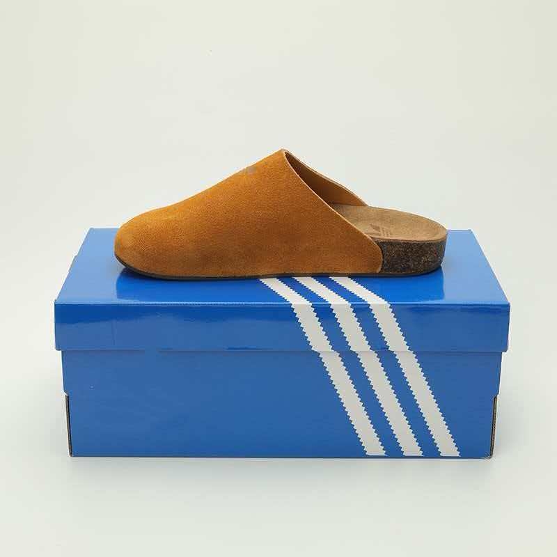 Birkenstock-stílusú vastag talpú szandál valódi bőrből, zárt orrú, uniszex, kültéri mindennapi strandviselethez