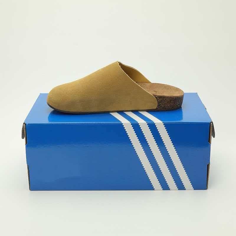 Birkenstock-stílusú vastag talpú szandál valódi bőrből, zárt orrú, uniszex, kültéri mindennapi strandviselethez