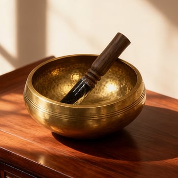 Bakrena pjevajuća zdjela za meditaciju, jogu i zen zvuk terapiju