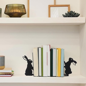 Заешки подпори за книги за бюро, креативен великденски дизайн и празнична атмосфера