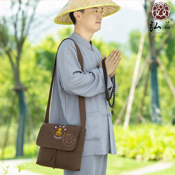 Hongshan klasična torba s mirisom – monaški stil s preklopom, unisex, mala crossbody torba