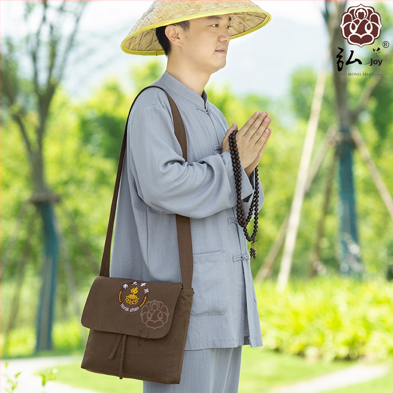 Hongshan klasična torba s mirisom – monaški stil s preklopom, unisex, mala crossbody torba