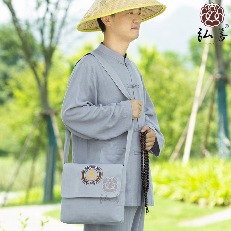 Hongshan klasična torba s mirisom – monaški stil s preklopom, unisex, mala crossbody torba