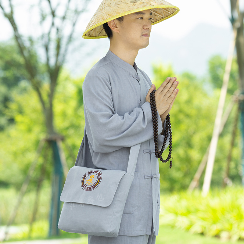 Hongshan klasična torba s mirisom – monaški stil s preklopom, unisex, mala crossbody torba