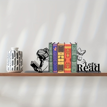 Държач за книги със силует на четящо момиче – Да прочетем, креативно бюро украшение