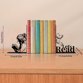 Държач за книги със силует на четящо момиче – Да прочетем, креативно бюро украшение