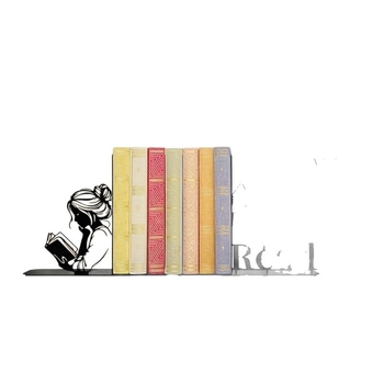 Държач за книги със силует на четящо момиче – Да прочетем, креативно бюро украшение