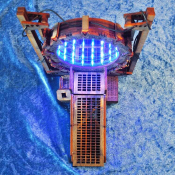 DIY Подпора за книги Galaxy Gate: Галактически портал, врата на пространство-времето и тунел за книги