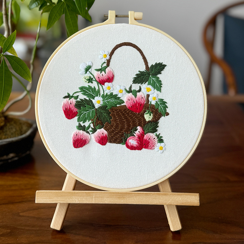 Lu embroidery DIY комплект цветя и растения — полуготова триизмерна кръстат бод за стенна картина