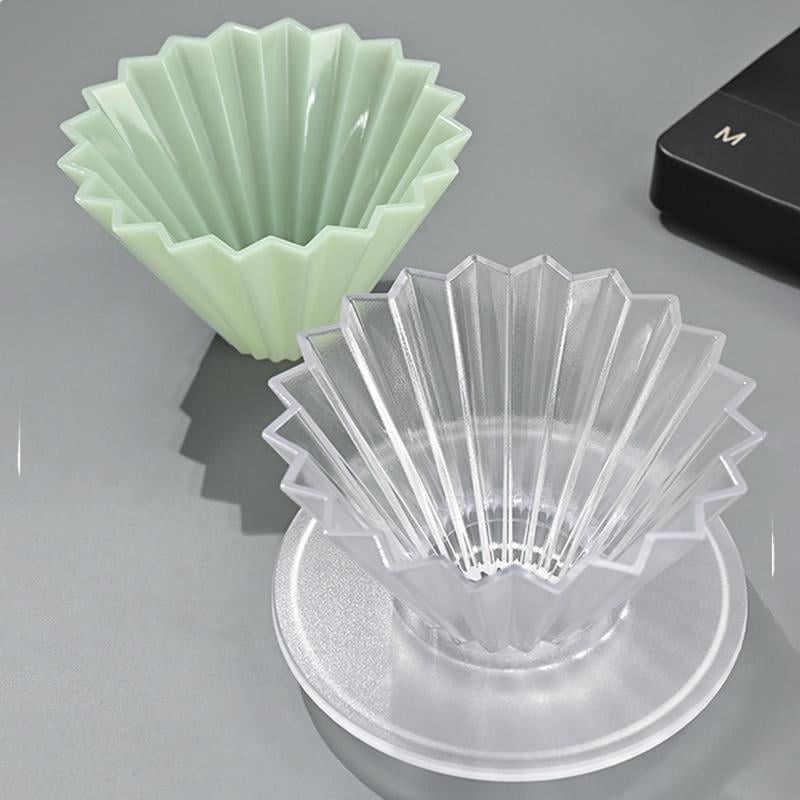 Origami филтър чаша за кафе за ръчно приготвяне, V60 капково филтриране, малък размер, пластмасова