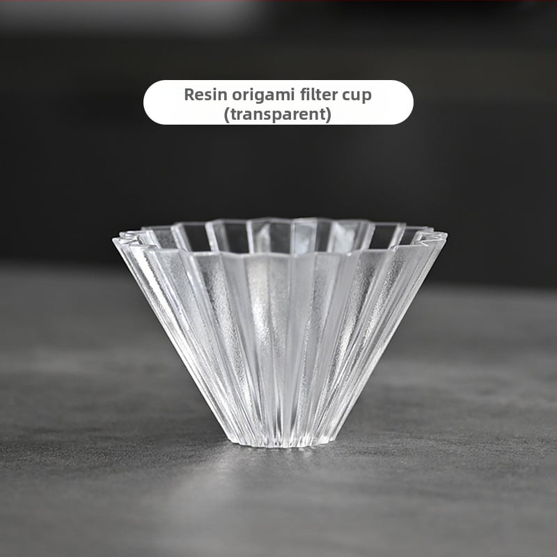 Origami филтър чаша за кафе за ръчно приготвяне, V60 капково филтриране, малък размер, пластмасова