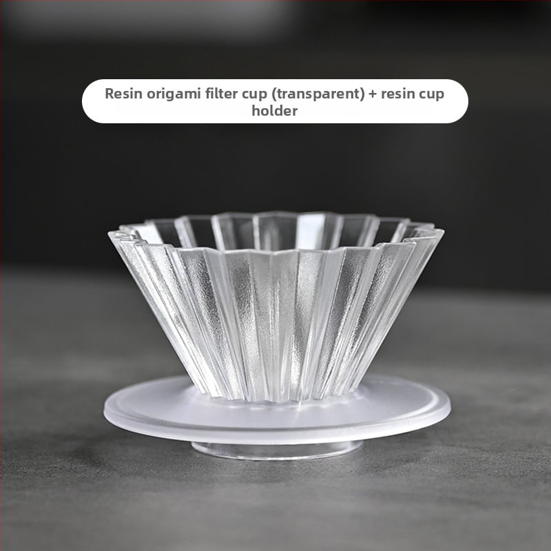 Origami филтър чаша за кафе за ръчно приготвяне, V60 капково филтриране, малък размер, пластмасова