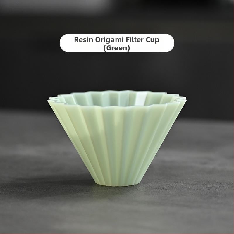 Origami филтър чаша за кафе за ръчно приготвяне, V60 капково филтриране, малък размер, пластмасова