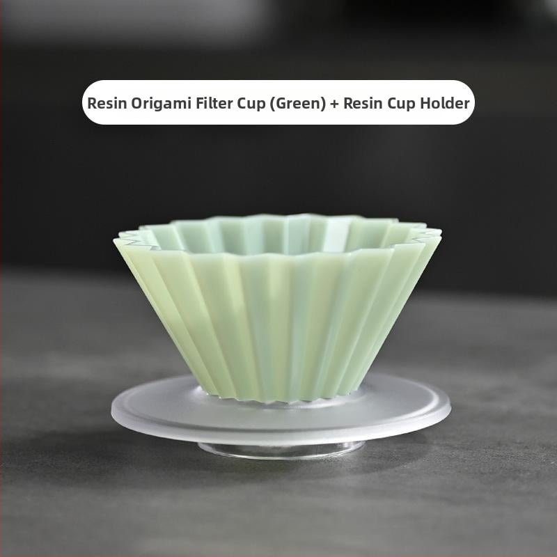 Origami филтър чаша за кафе за ръчно приготвяне, V60 капково филтриране, малък размер, пластмасова
