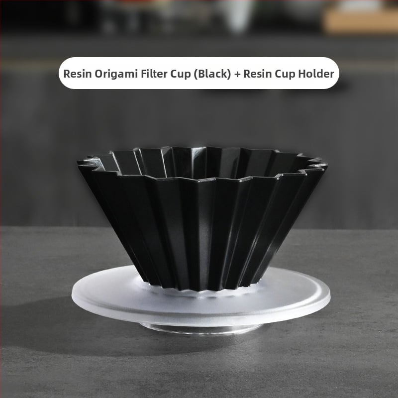 Origami филтър чаша за кафе за ръчно приготвяне, V60 капково филтриране, малък размер, пластмасова