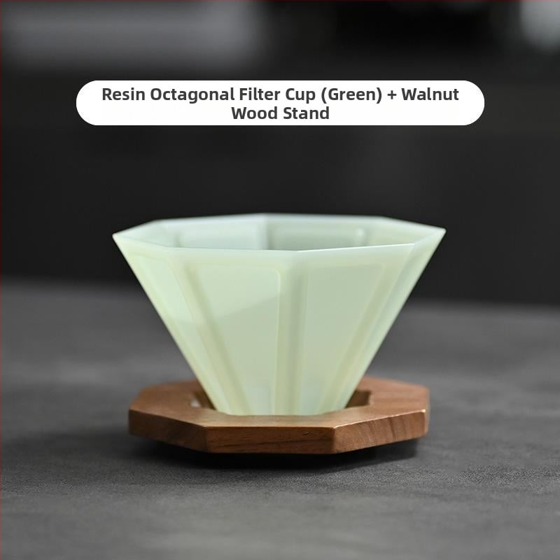 Origami филтър чаша за кафе за ръчно приготвяне, V60 капково филтриране, малък размер, пластмасова