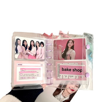 A7 прозрачен PVC мек капак, биндър с шест дупки, дневник с листове, Polaroid албум и съхранение на стикери
