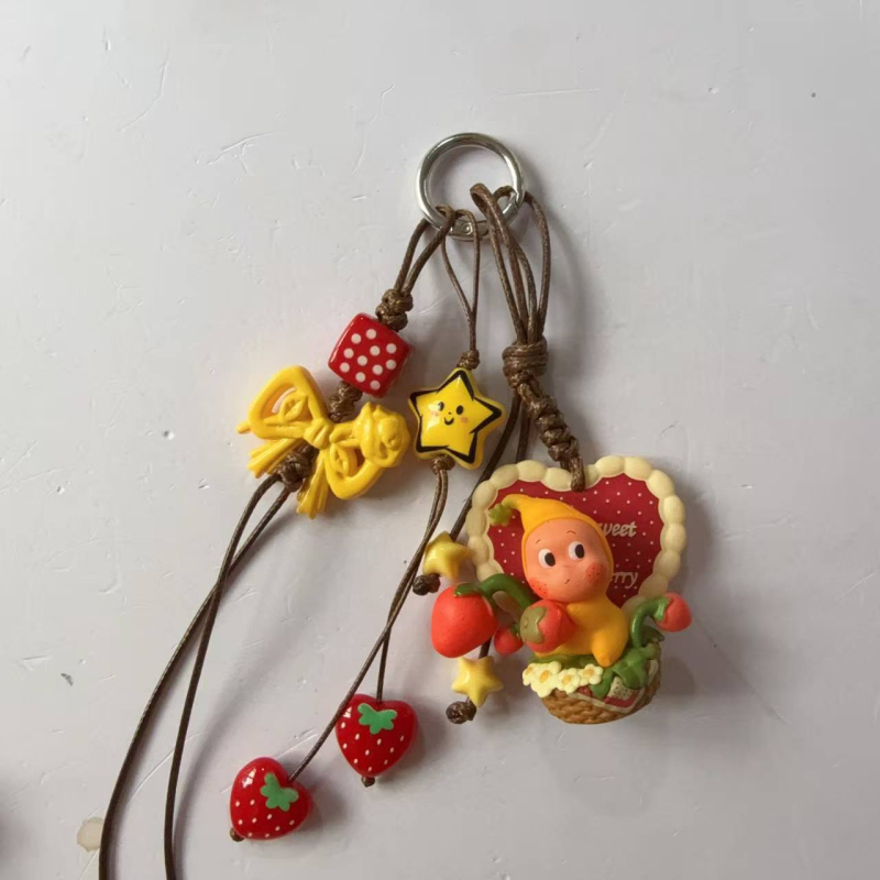 Akrilni privjesak za torbu u obliku zvijezde s motivom mačke/Snoopyja, korejski stil, privjesak za ključeve, proljeće 2025