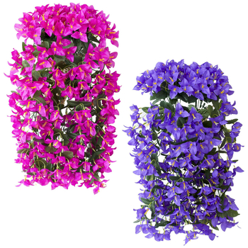 Копринени цветя Bougainvillea за стенен декор, балкон и сватбен декор