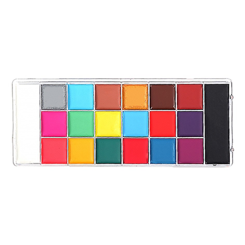 Nova set od 20 boja pigmenata za tjelesno slikanje za Halloween i Božić, dugotrajni kremasti makeup