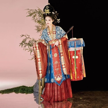 Šivani Hanfu za žene s motivom vile, obnovljen dizajn, tradicionalni kineski stil