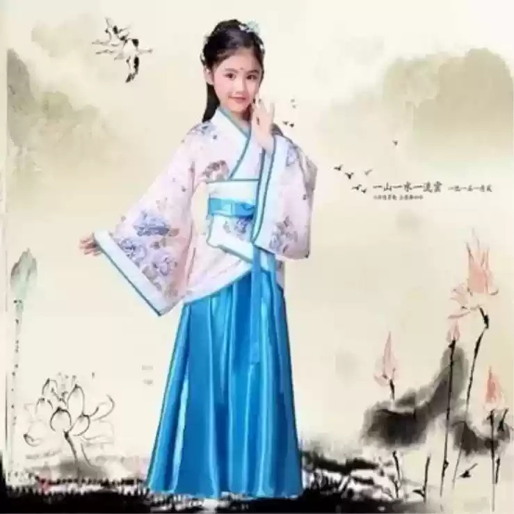 Hanfu kostim za izvedbu inspiriran Lin Daiyu iz Dream of the Red Chamber, dinastija Song, kaput i suknja za pozornicu i studijsku fotografiju