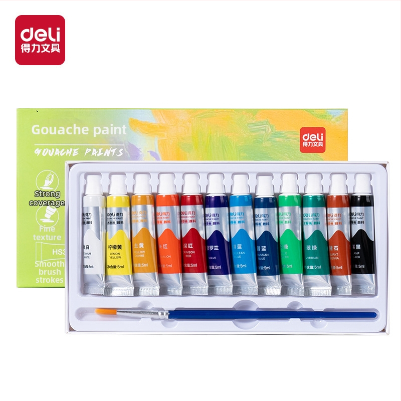 Deli set 24 boje akrilne i gouache za kinesko slikanje, za studente umjetnosti DIY