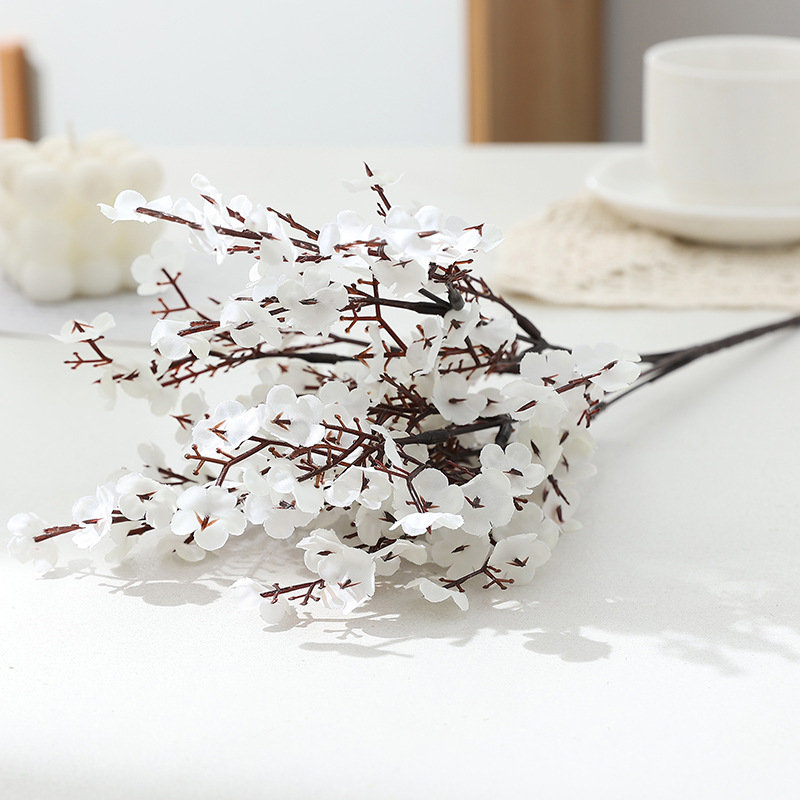 Изкуствени копринени цветя Gypsophila със цветни дребни цветчета за домашна украса и сватбена зала