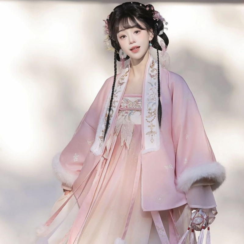 Ženski Hanfu, 2026 – novi stil, dvostruko kopčano jakna u Tang stilu, set kineskog nacionalnog stila za svakodnevno nošenje, jesen-zima