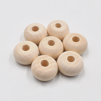 Drvene perle za DIY nakit, 20x12 mm, prirodna boja drveta, seoski stil, abakus perle, kotačić perle, razmakne perle, okrugle slobodne perle