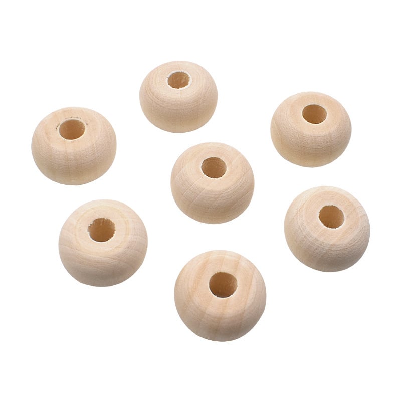 Drvene perle za DIY nakit, 20x12 mm, prirodna boja drveta, seoski stil, abakus perle, kotačić perle, razmakne perle, okrugle slobodne perle