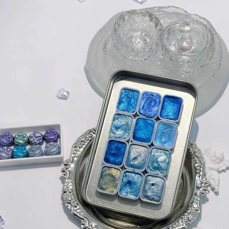 Perlni čvrsti akvarel gouache set za početnike, prijenosno ručno slikanje