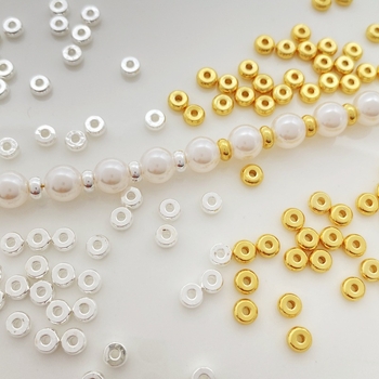 Medeno obloženi 18K zlatnog tona – abakus spaceri za narukvice i ogrlice, dijelovi za DIY nakit