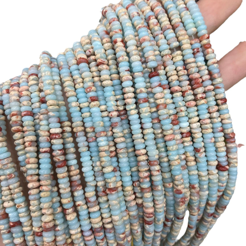Razdvojne perle 2x4 mm, perle s uzorkom zmijske kože, perle od Shoushan kamena, slobodne perle, dodaci dijelovi za nakit