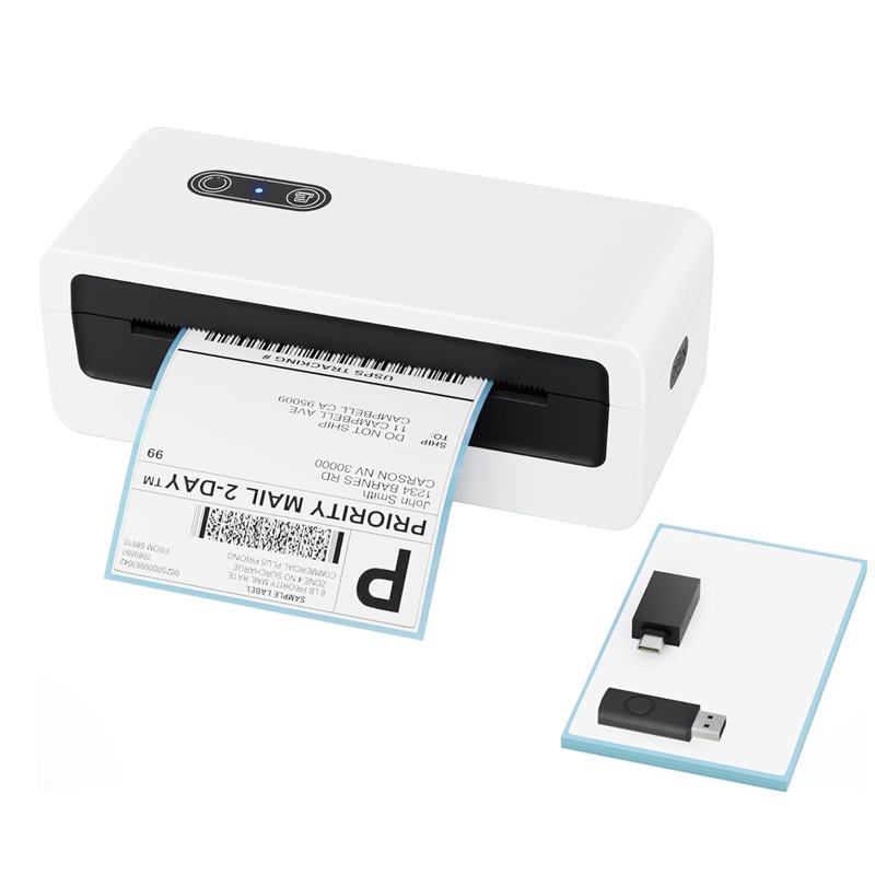 Han Seal N43BT 4-инчов Bluetooth термален принтер за етикети с баркод и самозалепващи експресни товарителници