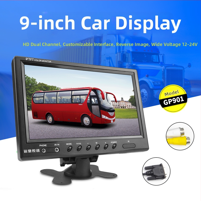 9-inčni auto LCD monitor s HD DVR-om, široki raspon napona za kamione i poljoprivrednu opremu