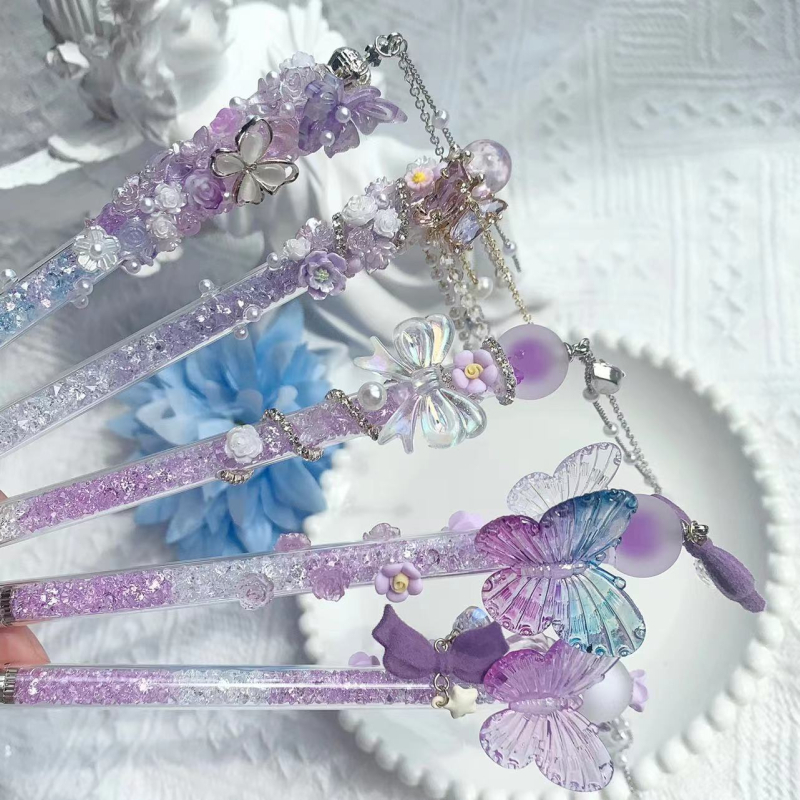 Muzi Blue Лилава серия – нож за занаяти от неръждаема стомана, 18 см, за DIY дневник