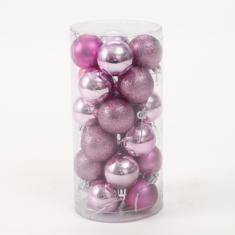 Коледни елхови топчета за украса, размери 3/4/6/8 cm, лъскави, матови и блестящи