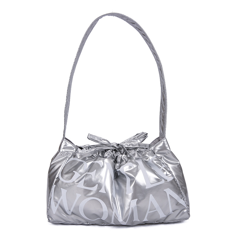Nylon dumpling bag, közepes méretű, puha, vállon hordható mágneses csatolással, mindennapi használatra