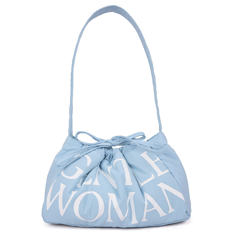 Nylon dumpling bag, közepes méretű, puha, vállon hordható mágneses csatolással, mindennapi használatra