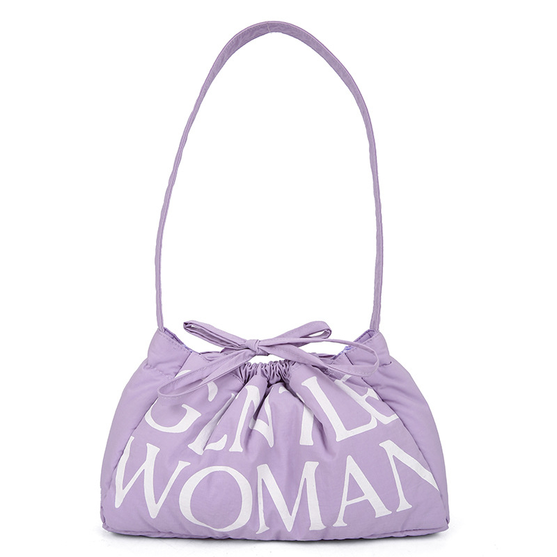 Nylon dumpling bag, közepes méretű, puha, vállon hordható mágneses csatolással, mindennapi használatra