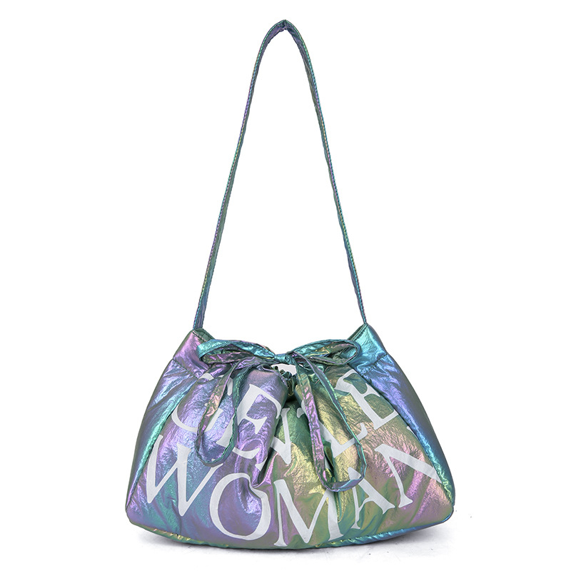 Nylon dumpling bag, közepes méretű, puha, vállon hordható mágneses csatolással, mindennapi használatra