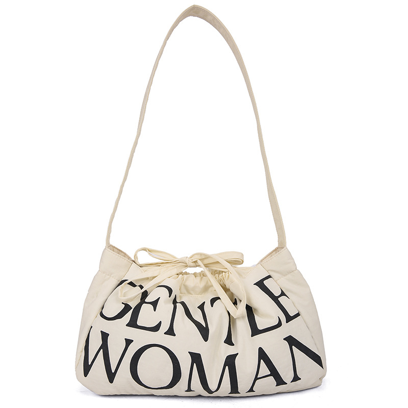 Nylon dumpling bag, közepes méretű, puha, vállon hordható mágneses csatolással, mindennapi használatra