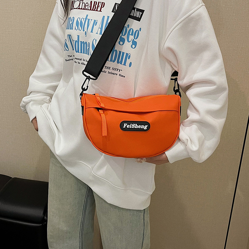 Ženska PU Oxford crossbody torba, mala torba preko ramena, dumpling oblik, velika kapaciteta za telefon, ulični stil