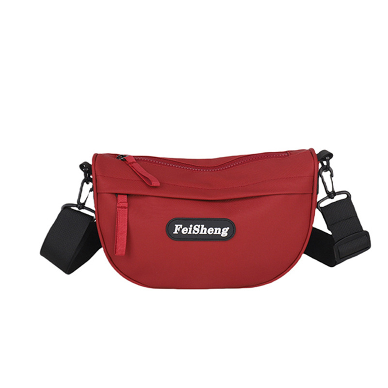 Ženska PU Oxford crossbody torba, mala torba preko ramena, dumpling oblik, velika kapaciteta za telefon, ulični stil