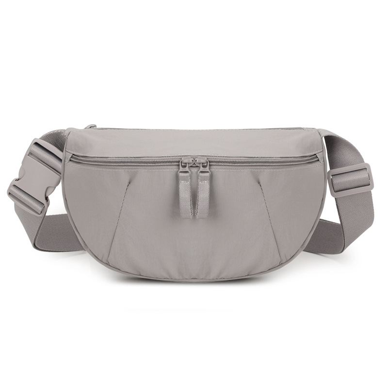 Nylon torba u obliku knedle, lagana crossbody torba s džepom za telefon, sportski stil, svakodnevna upotreba