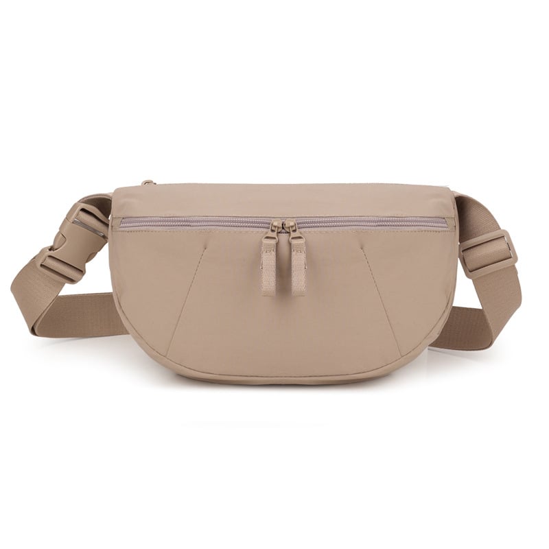 Nylon torba u obliku knedle, lagana crossbody torba s džepom za telefon, sportski stil, svakodnevna upotreba