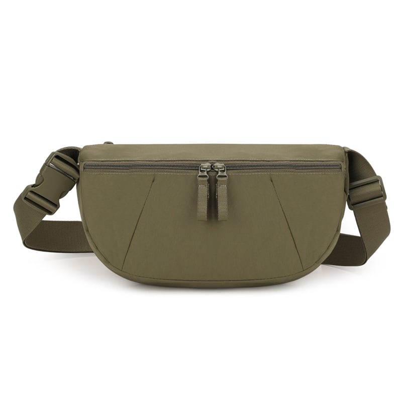 Nylon torba u obliku knedle, lagana crossbody torba s džepom za telefon, sportski stil, svakodnevna upotreba